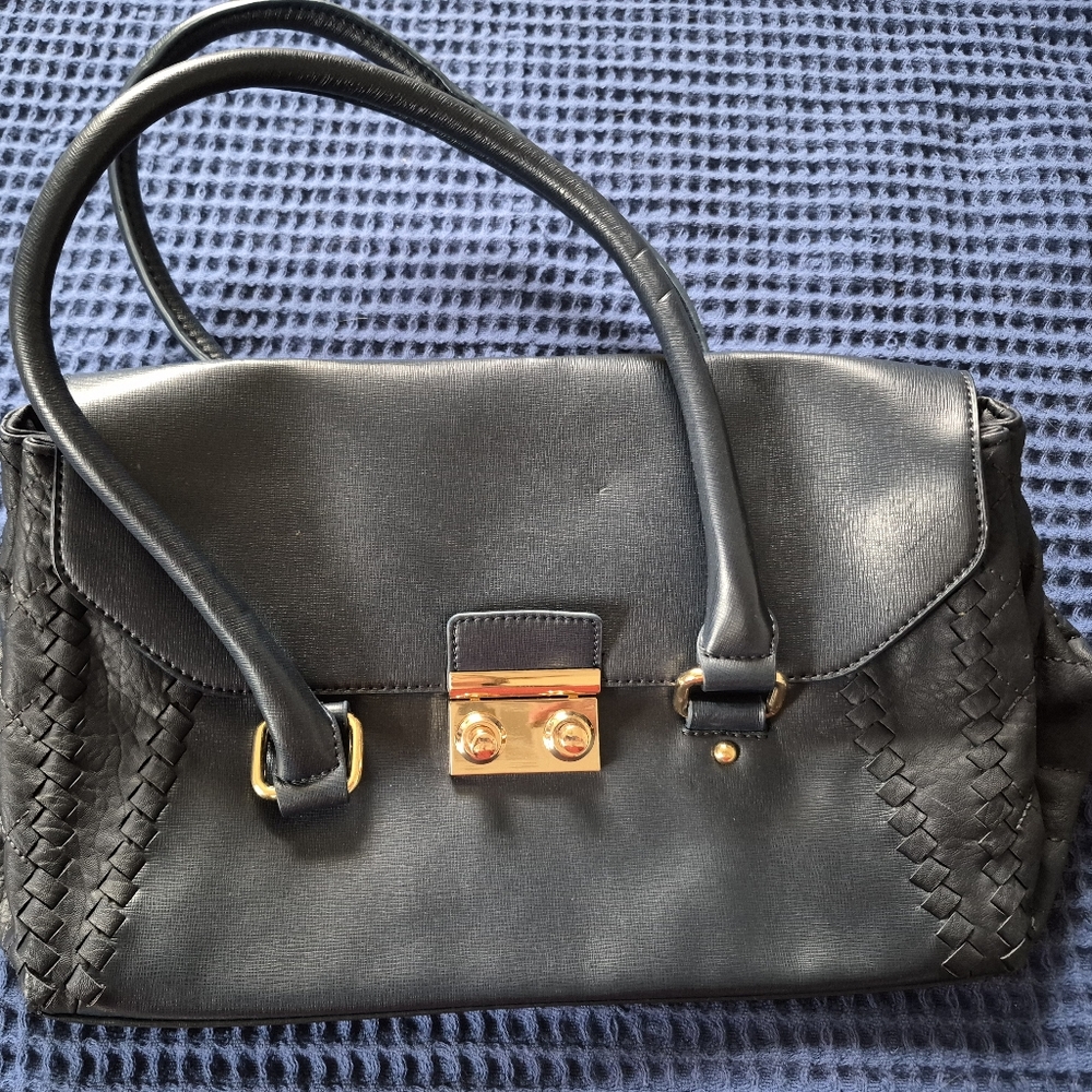 Elegant Navy Blue Handbag